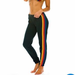 Aviator Nation: Woman’s 5 Stripped SweatPants -